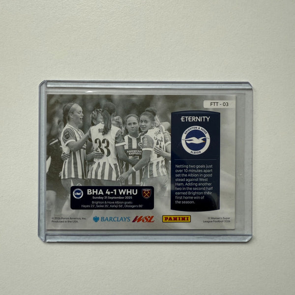 Panini Eternity WSL 25/26 For The Team Green /50 Brighton Card