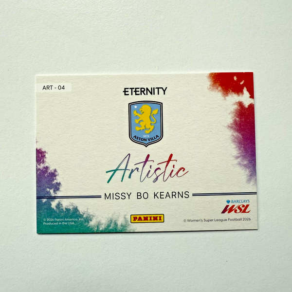 Panini Eternity WSL 25/26 Missy Bo Kearns Artistic Green /50 Aston Villa Card