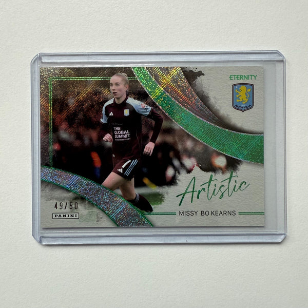 Panini Eternity WSL 25/26 Missy Bo Kearns Artistic Green /50 Aston Villa Card