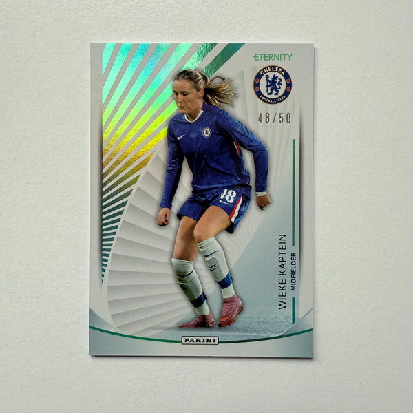 Panini Eternity WSL 25/26 Wieke Kaptein Base Parallel Green /50 Chelsea Card