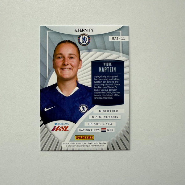 Panini Eternity WSL 25/26 Wieke Kaptein Base Parallel Green /50 Chelsea Card