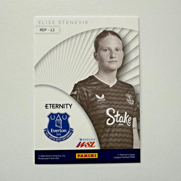 Panini Eternity WSL 25/26 Elise Stenevik Represent Green /50 Everton Card