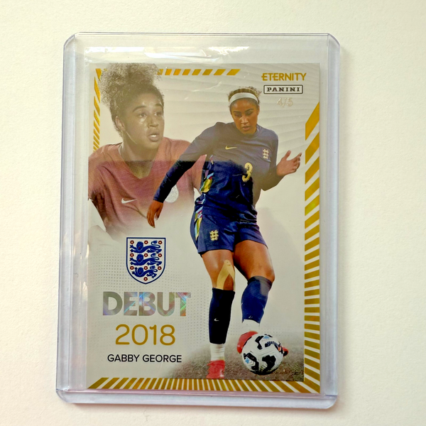 2025 Panini Eternity Lionesses Gabby George England Debut Gold /5 MGC 10