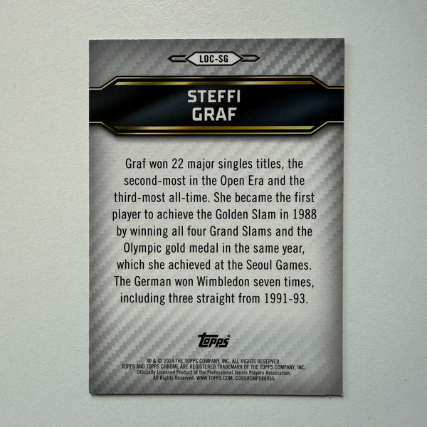 Topps 2024 Graphite Tennis Steffi Graf Legends Of The Court Parallel Chrome /199