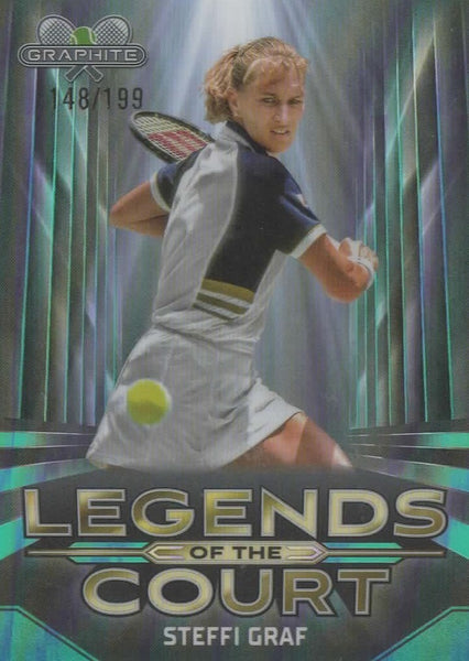 Topps 2024 Graphite Tennis Steffi Graf Legends Of The Court Parallel Chrome /199