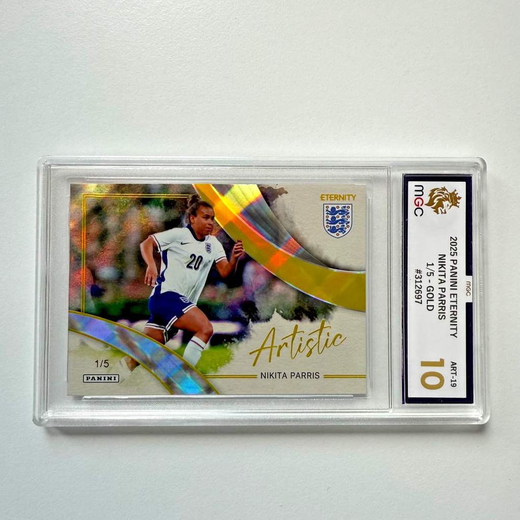 2025 Panini Eternity Lionesses Nikita Parris Artistic Gold 1/5 MGC 10 Bookstart
