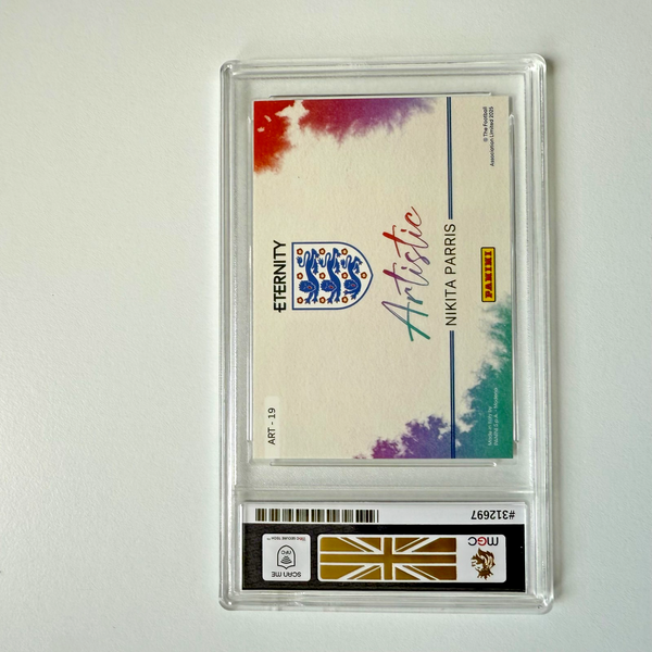 2025 Panini Eternity Lionesses Nikita Parris Artistic Gold 1/5 MGC 10 Bookstart