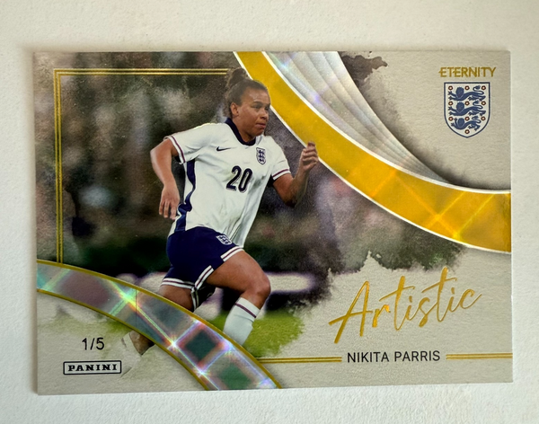 2025 Panini Eternity Lionesses Nikita Parris Artistic Gold 1/5 MGC 10 Bookstart