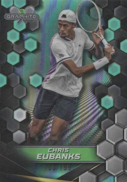 Topps 2024 Graphite Tennis Chris Eubanks Green Parallel Chrome /199 #28