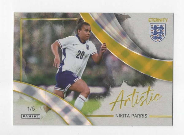 2025 Panini Eternity Lionesses Nikita Parris Artistic Gold 1/5 MGC 10 Bookstart