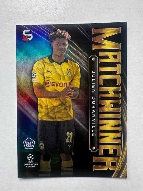 Topps Superstars 2024 23/24 Julien Duranville Matchwinner Dortmund Card MW-08
