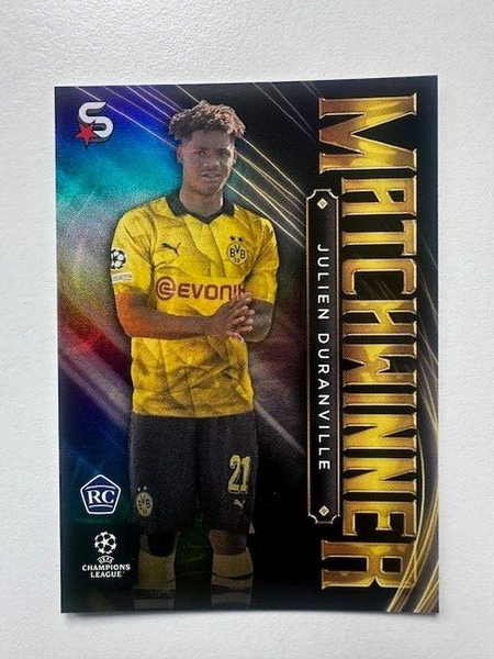 Topps Superstars 2024 23/24 Julien Duranville Matchwinner Dortmund Card MW-08