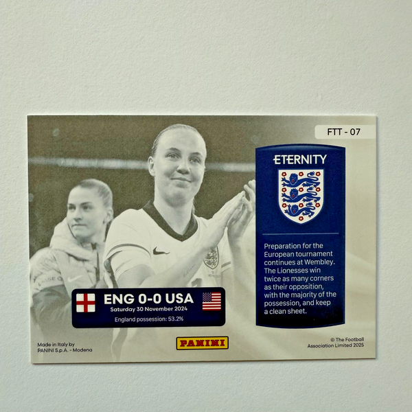 Panini Eternity 2025 Beth Mead For The Team Magenta /25 Lionesses England Card