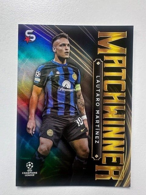 Topps Superstars 2024 23/24 Lautaro Martinez Matchwinner Inter Milan Card MW-19
