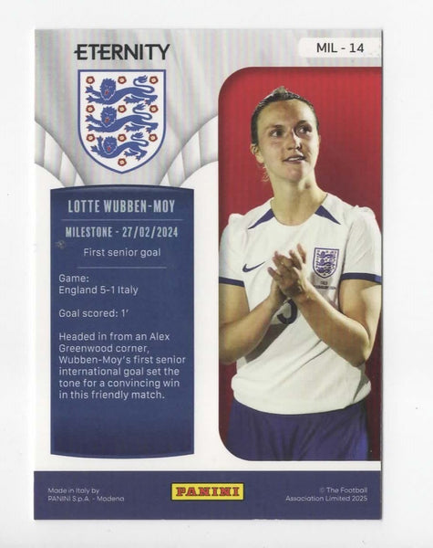 2025 Panini Eternity Lionesses Lotte Wubben-Moy England Gold /5 MGC 9 Card