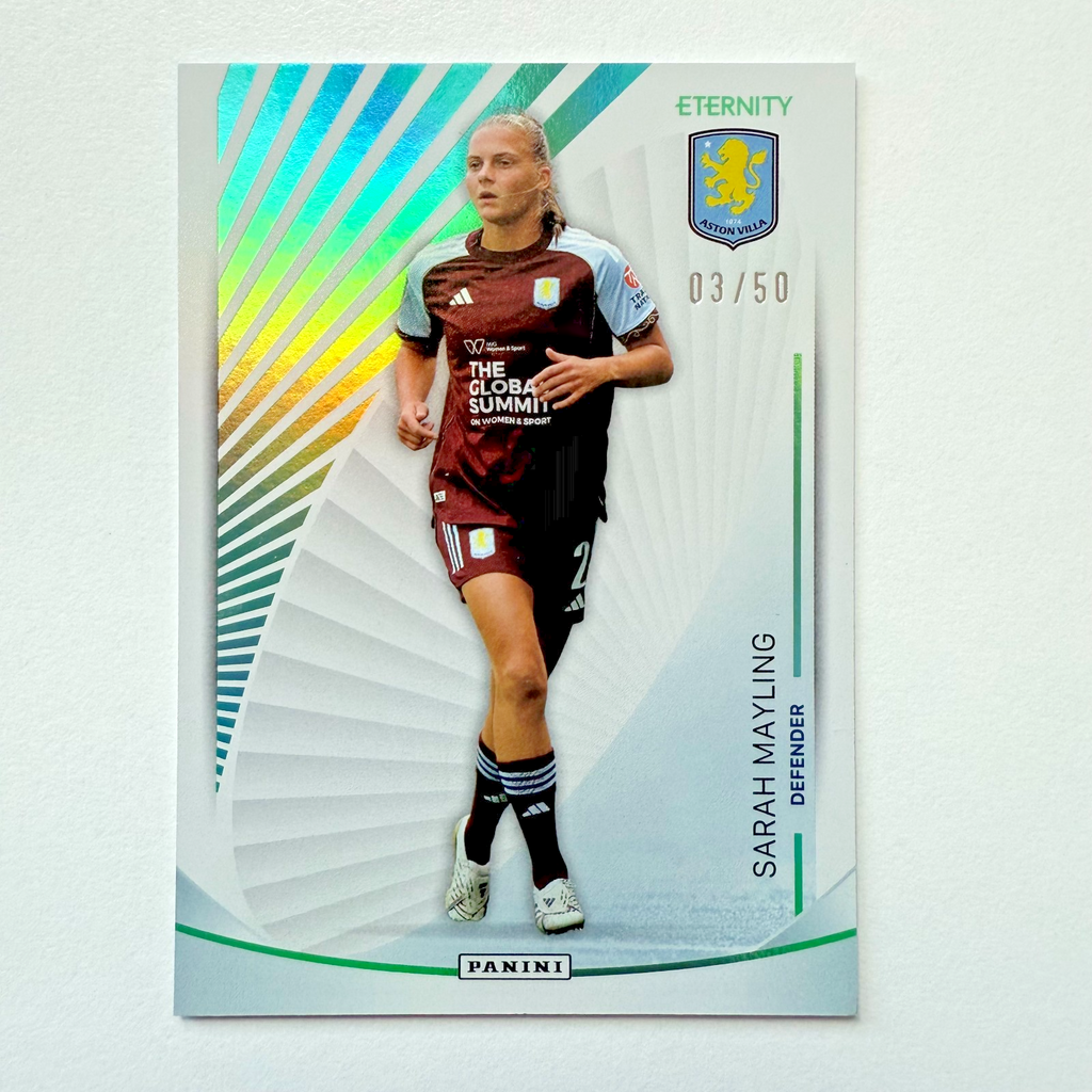 Panini Eternity WSL 25/26 Sarah Mayling Base Parallel Green /50 Aston Villa Card