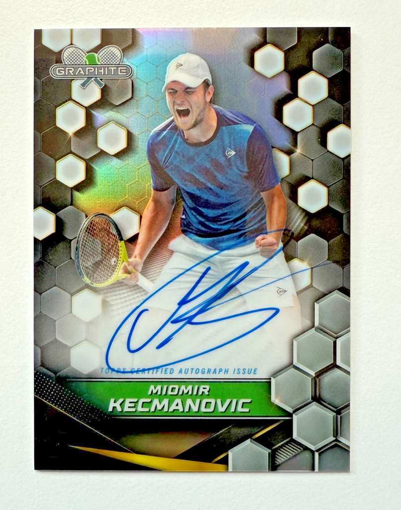 Topps Graphite 2024 Miomir Kecmanovic Auto Chrome Tennis Autograph Card