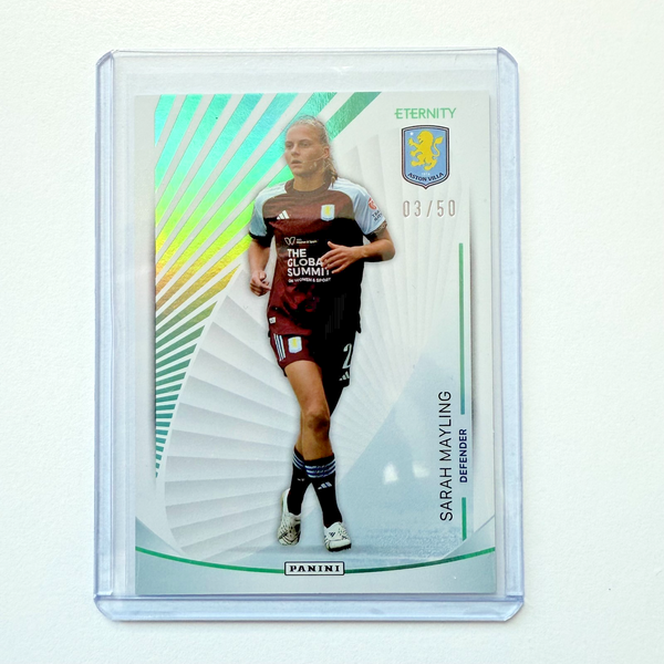 Panini Eternity WSL 25/26 Sarah Mayling Base Parallel Green /50 Aston Villa Card