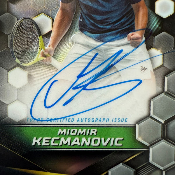 Topps Graphite 2024 Miomir Kecmanovic Auto Chrome Tennis Autograph Card