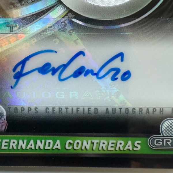 Topps Graphite 2024 Fernanda Contreras RC Relic Auto Chrome Tennis Rookie Card