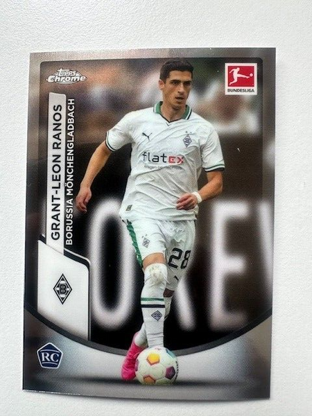 Topps Chrome Bundesliga 2023/24 Grant-Leon Ranos Borussia Card No 75