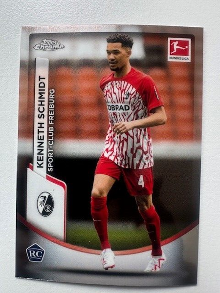 Topps Chrome Bundesliga 2023/24 Kenneth Schmidt Sport-Club Freiburg Card No 38