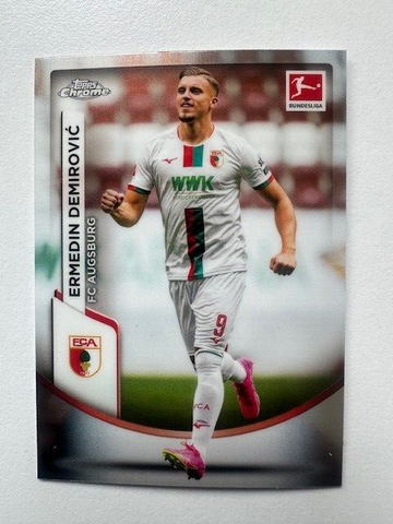 Topps Chrome Bundesliga 2023/24 Ermedin Demirovic FC Augsburg Card No 1