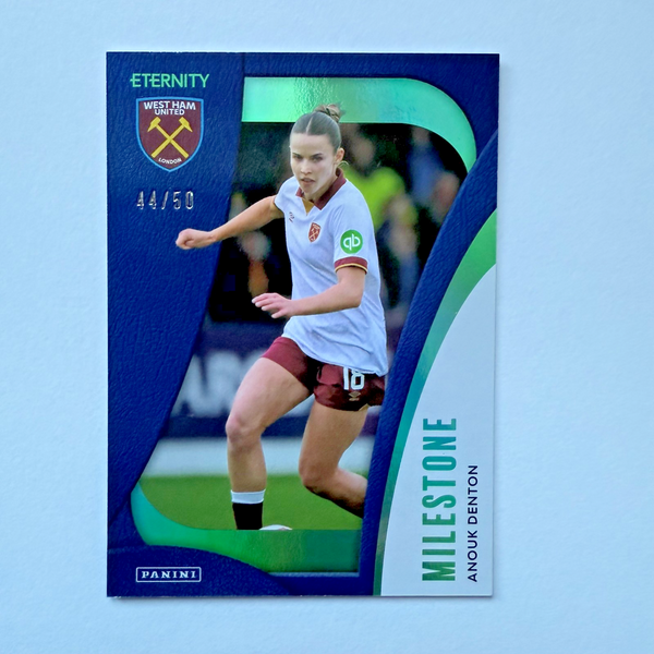 Panini Eternity WSL 25/26 Anouk Denton Milestone Green /50 West Ham United Card
