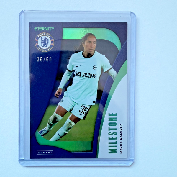 Panini Eternity WSL 25/26 Mayra Ramirez Milestone Green /50 Chelsea Card