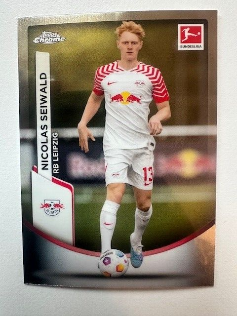 Topps Chrome Bundesliga 2023/24 Nicolas Seiwald RB Leipzig Card No 60