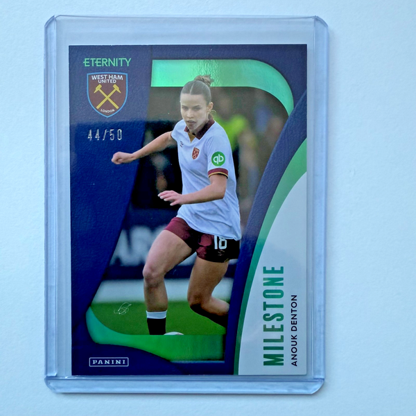 Panini Eternity WSL 25/26 Anouk Denton Milestone Green /50 West Ham United Card