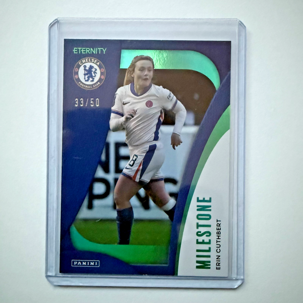 Panini Eternity WSL 25/26 Erin Cuthbert Milestone Green /50 Chelsea Card