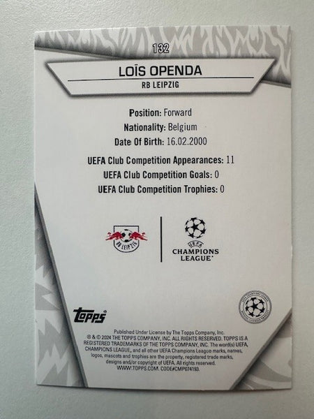 Topps Superstars 2024 23/24 Lois Openda Molten Rare RB Leipzig Card #132