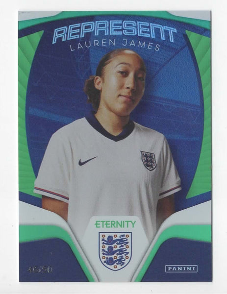 Panini Eternity Lionesses 2025 Lauren James England Represent Green Card /50