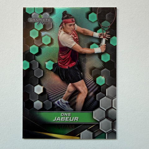 Topps 2024 Graphite Tennis Ons Jabeur Green Refractor Parallel Chrome Card /199