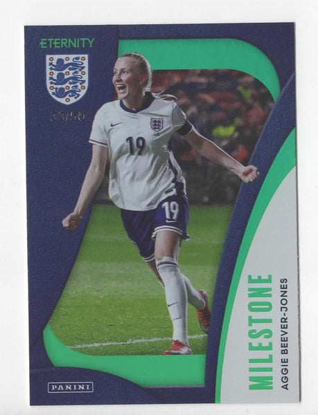 Panini Eternity Lionesses 2025 Aggie Beever-Jones England Milestone Green /50