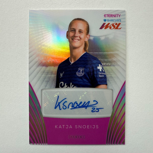 Panini Eternity WSL 25/26 Katja Snoeijs Auto /20 Everton Pink Football Card