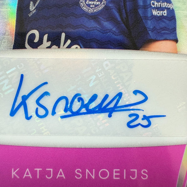 Panini Eternity WSL 25/26 Katja Snoeijs Auto /20 Everton Pink Football Card