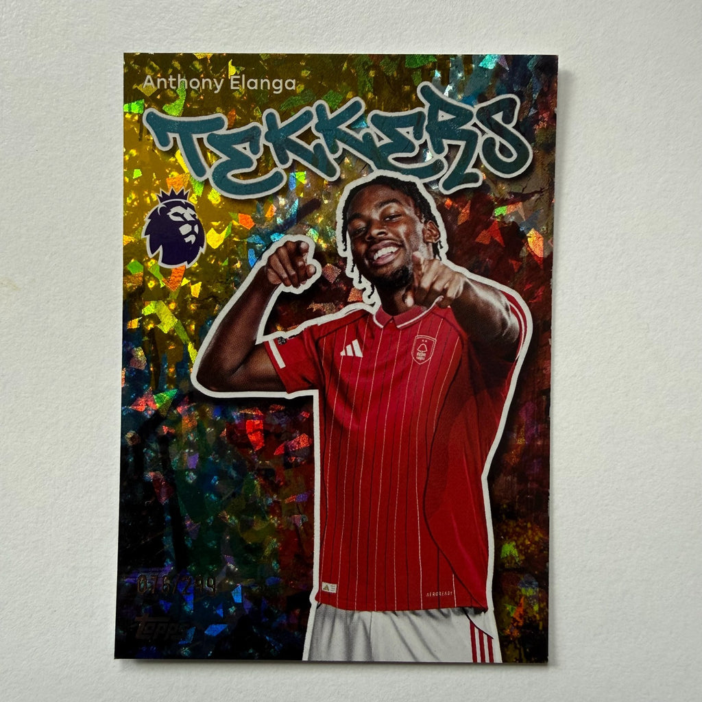 Topps Premier League 25/26 Anthony Elanga Tekkers Yellow Parallel Card /299