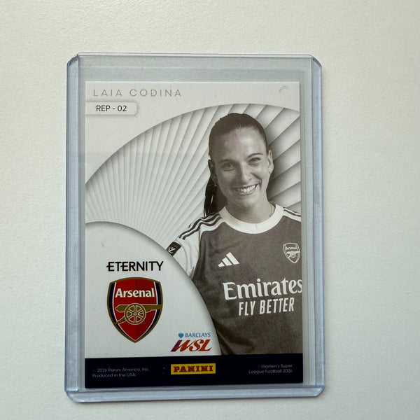 Panini Eternity WSL 25/26 Laia Codina Represent Green /50 Arsenal Card