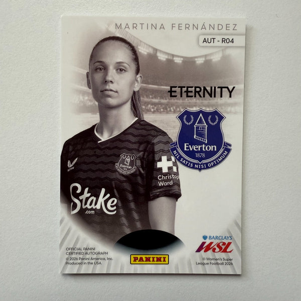 Panini Eternity WSL 25/26 Martina Fernandez Rookie Auto Everton Autograph Card