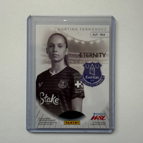 Panini Eternity WSL 25/26 Martina Fernandez Rookie Auto Everton Autograph Card