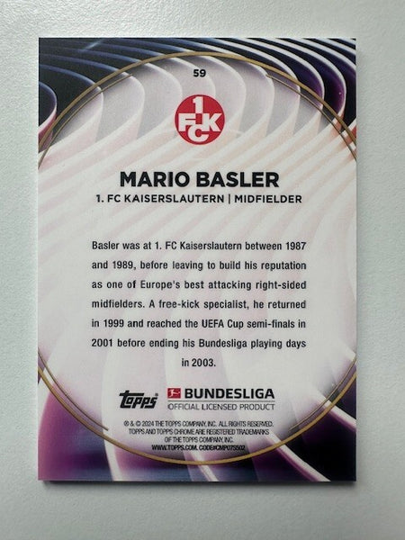 Topps 60 Years Celebration Bundesliga 2023/24 Mario Basler Card #59