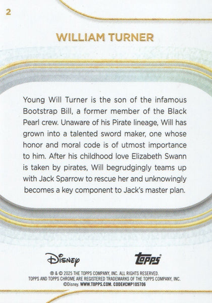 Topps Disney Chrome 2025 William Turner Base Card #2