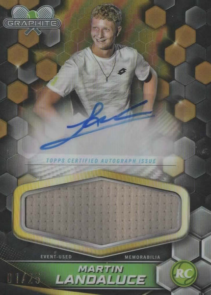 2024 Topps Chrome Graphite Martin Landaluce Relic Auto 01/25 MGC 9 RC Bookstart