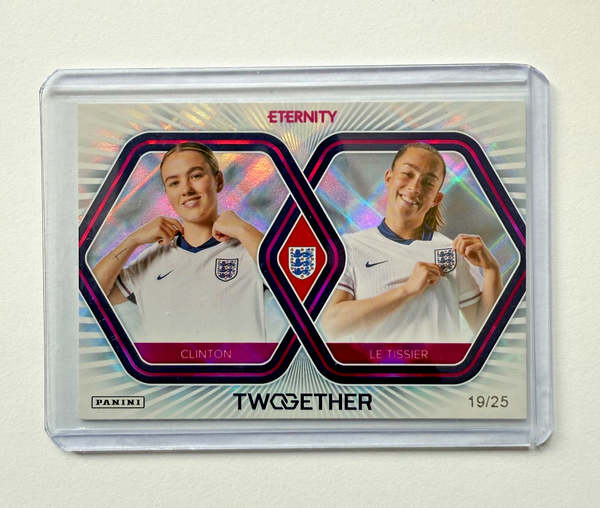 Panini Eternity Lionesses 2025 Clinton Le Tissier England Twogether Magenta /25