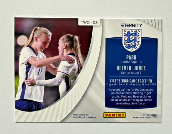 Panini Eternity 2025 Park Beever-Jones Twogether Magenta /25 Lionesses Card