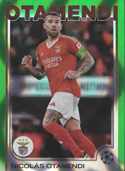 Topps UCC Flagship 2024/25 Nicolas Otamendi Green Flowfractor Parallel Card #86