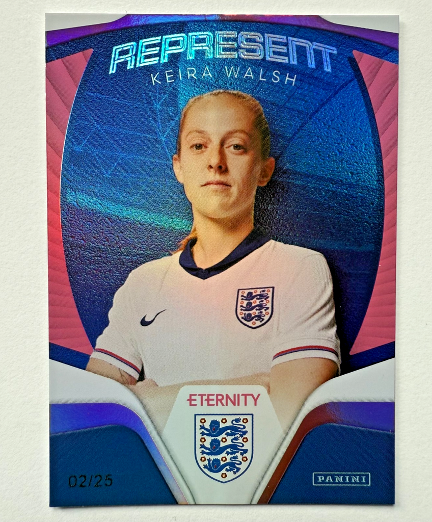 Panini Eternity 2025 Keira Walsh Represent Magenta /25 Lionesses England Card
