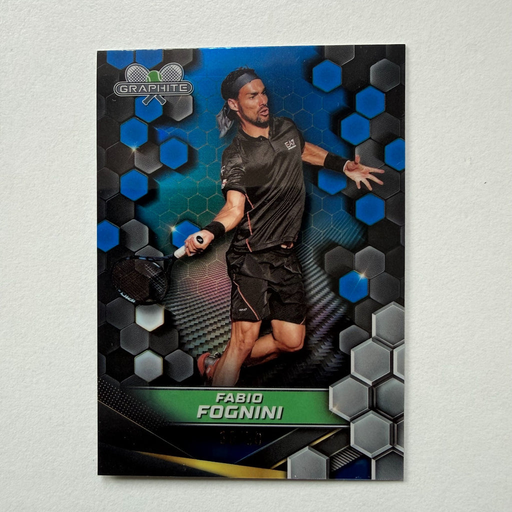 Topps 2024 Graphite Tennis Fabio Fognini Blue Parallel Chrome Card /50